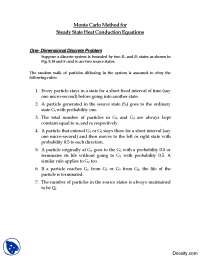 Steady Heat Conduction Exmples Using Monte Carlo Method-Modeling and ...