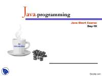 Streams and Sockets-Java Network Programming-Lecture Slides