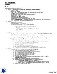Java Programming Exercise-01 and Exercise-02 Day-04