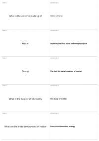 Exam 1, part 1 | CHEM 101 - General Chemistry I - Docsity