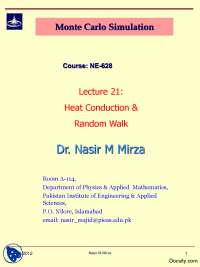 Heat Conduction and Random Walks-Monte Carlo Simulation-Modeling and ...