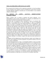 Estratificación social en Japón -Teoría y Praxis Sociológica-Study Notes- Universidad Autónoma del Estado de México