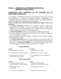 Teorías de la estratificación social -Teoría y Praxis Sociológica-Study Notes- Universidad Autónoma del Estado de México