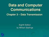 Data Transmission-Data Communication and Computer Networks-Lecture Slides