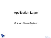Application Layer-Data Communication and Computer Networks-Lecture Slides