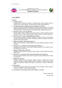 Ingeniería Portuaria en Universidad da Coruña: Introducción, Diseño y Construcción
