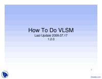 How To Do VLSM-Data Communication and Computer Networks-Lecture Slides