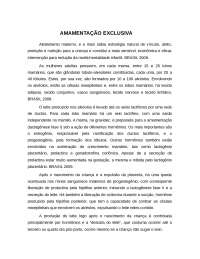 Amamentação exclusiva Intervenções de enfermagem
