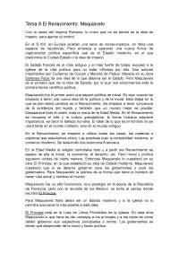 El Renacimiento, Maquiavelo - Historia de la Teoría Política - Apuntes - Profesor Vallespín en Universidad Autonóma de Madrid  - 2009-2010