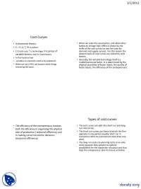 Cost Curves-Engineering Economics-Lecture Slides