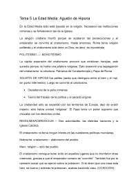 La Edad Media, Agustín de Hipona - Historia de la Teoría Política - Apuntes - Profesor Vallespín en Universidad Autónoma de Madrid - 2009-2010