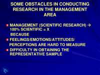 Obstacles in Conducting Research-Lecture Slides-Research Methodology ...
