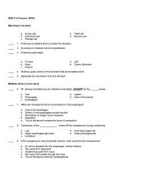 31 Solved Multiple Choice Questions on Structure of Stomach - Quiz | NPB 114