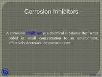 Corrosion Inhibitors-Process and Material Engineering-Lecture Slides