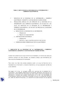 Servicios de la Sociedad de la Información y Comercio Electrónico - Derecho Informático - Apuntes - Profesora López Zamora