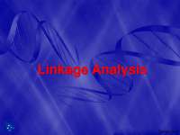 Linkage Analysis-Genetic Biology-Lecture Slides
