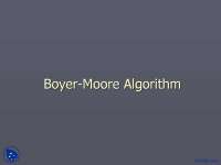 Boyer-Moore Algorithm-Algorithm Design and Analysis-Lecture Slides