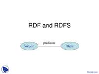 RDF Vocabulary-Bioinformatics And Semantic Computing-Lecture Slides