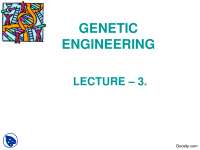 Gene Cloning-Biological Cloning and Genetics-Lecture Slides