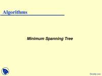 Minimum Spanning Tree-Algorithm Design and Analysis-Lecture Slides