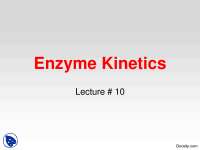 Enzyme Kinetics-Biokinetics-Lecture Slides