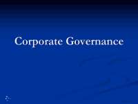 Corporate Governance-Corporate Governence-Lecture Slides