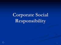 Corporate Social Responsibility-Corporate Governence-Lecture Slides