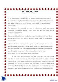 Chemicals in Drugs-Analytical Chemistry-Project Reports