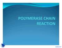 Polymerase Chain Reaction-Genetic Programming-Lecture Slides