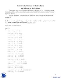 Displaying an Output-Computer Programming-Practice Exam