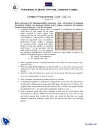 If Else, Switch Statments-Introduction to Programming-Assignment