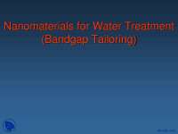 Nanomaterials for Water Treatment: Bandgap Tailoring in N-doped TiO2
