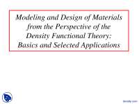 Examples of Computational Facilities-Material Processing Seminar-Lecture Slides