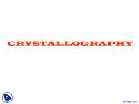 Crystallography Part 3-Crystallography-Lecture Slides