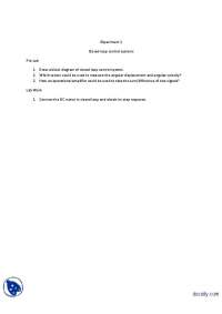 Feedback Systems Control-Control System-Lab Exercise