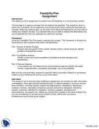 Feasibility Plan Assignment-Entrepreneurship-Lecture Slides