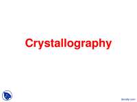 Crystallography Part 2-Crystallography-Lecture Slides