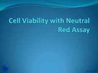 Cell Viability with Neutral Red Assay-Cell Biology-Lecture Slides - Docsity