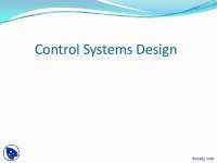 Control Systems Design-Control System-Lecture Slides