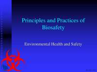 Environmental Health and Safety-Biosafety-Lecture Slides