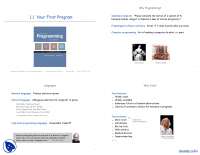 Programming Languages-Programming Foundation-Lecture Slides