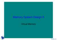 Virtual Memory-Computer Architechture-Lecture Slides - Docsity