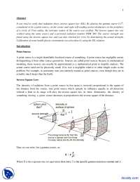 Inverse Square Law-Physics-Lab Report