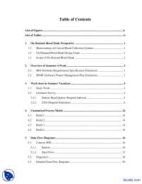 On Demand Blood Bank 1-Implementation and Application in Computer Sciences-Project Report