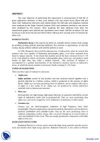 Half Life Using GM Tube II-Basics of Physics-Lab Report
