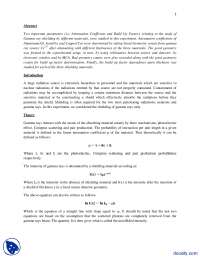 Attenuation Coefficient and Build Up Factor-Advanced Physics-Lab Report