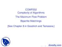 The Maximum Flow Problem-Theory of Complexity of Algorithms-Lecture ...