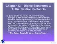 Digital Signatures And Authentication Protocols-Computer And System Security-Lecture Slides