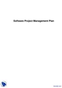 SPMP For Course Management System-Computer Sciences-Project Report