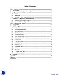 Survey Builder Application-Applications of Computer Sciences-Project Report